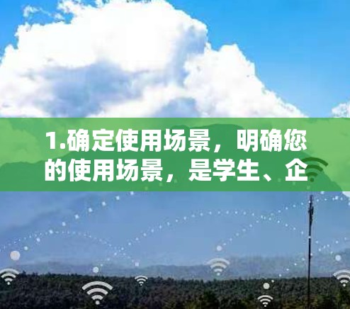 1.确定使用场景，明确您的使用场景，是学生、企业用户还是个人用户。不同场景可能需要不同的VPN选择
