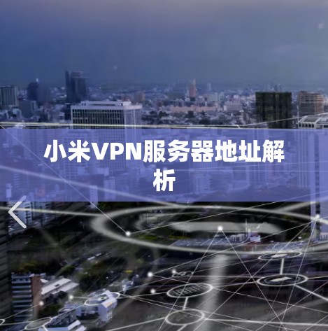 小米VPN服务器地址解析