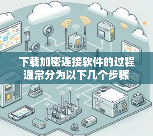 下载加密连接软件的过程通常分为以下几个步骤