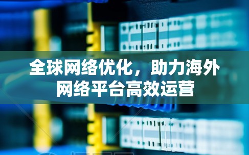 全球网络优化，助力海外网络平台高效运营