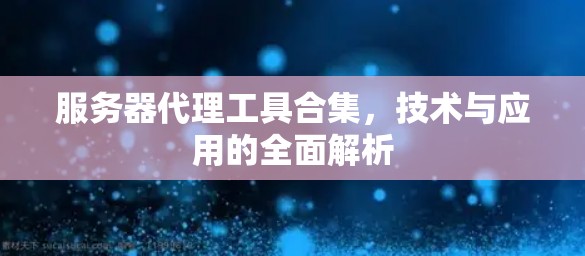 服务器代理工具合集，技术与应用的全面解析